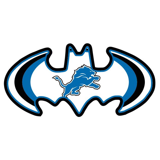Detroit Lions Batman Logo iron on transfers